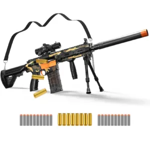 Manul Foam Blaster with Soft Bullets, Toy Blaster Outdoor, Shooting Fun, Toys for Age 14+