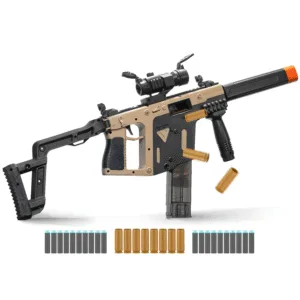 Foam Blaster with Soft Bullets, Outdoor Toy Acitivity, 18+ (DesertVic)