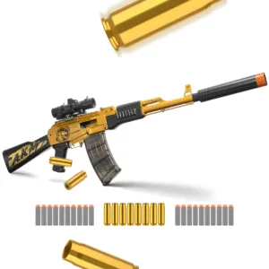 Electric Toy Foam Blaster Automatic Toy Gun with Soft Bullets - GLODEN AK