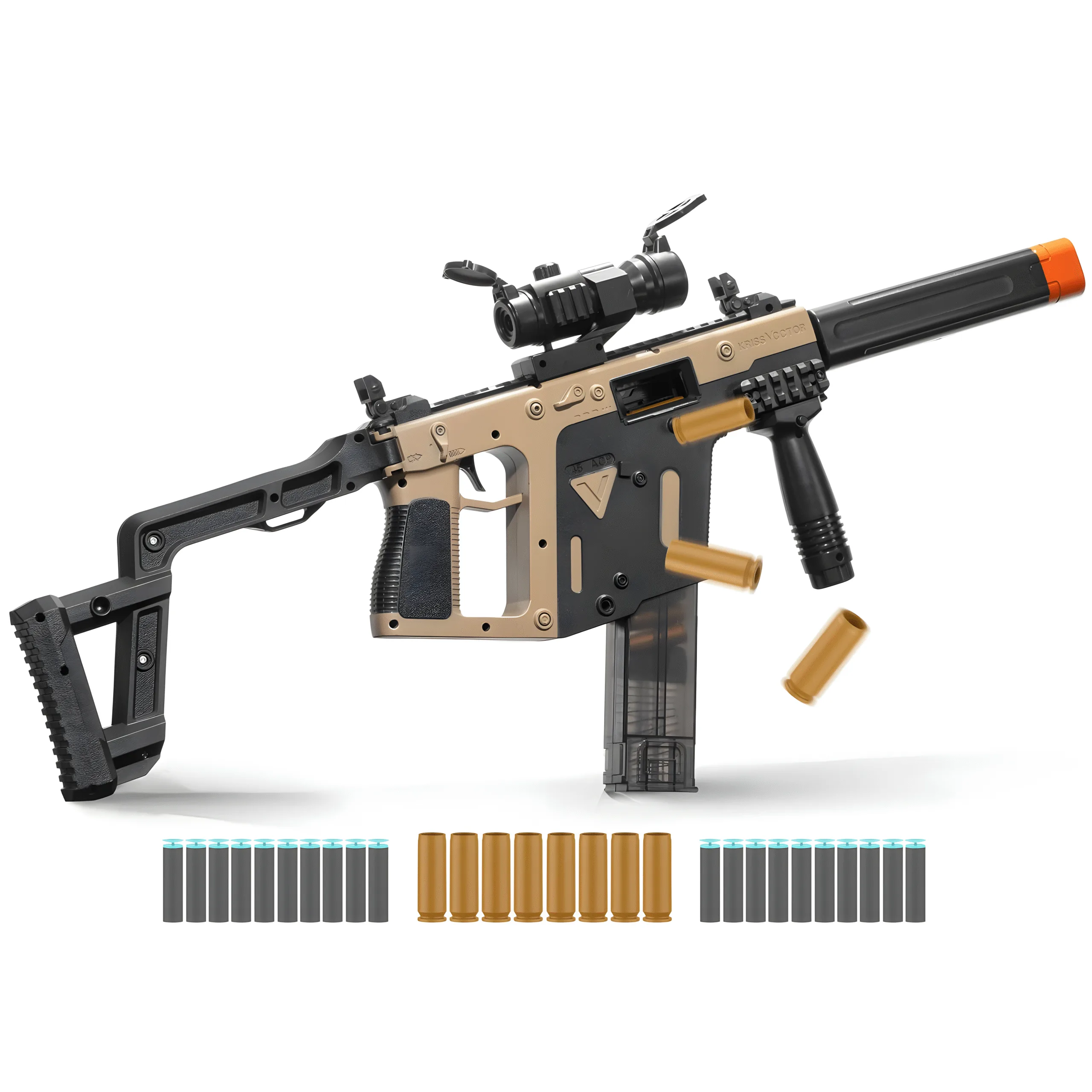Foam Blaster with Soft Bullets, Outdoor Toy Acitivity, 18+ (DesertVic) - Image 1