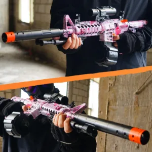 Electric Toy Gel Blaster with Goggles and Drum (Pink) - Image 5