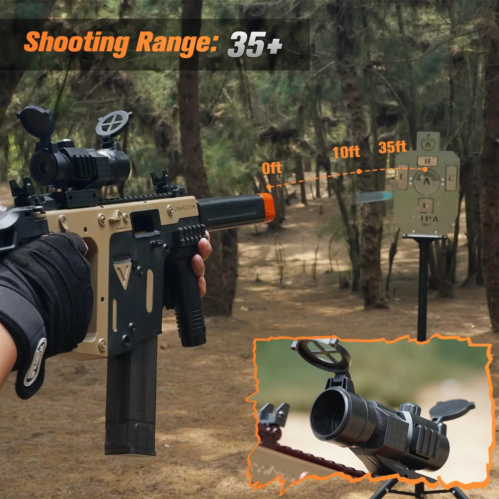 Foam Blaster with Soft Bullets, Outdoor Toy Acitivity, 18+ (DesertVic) - Image 6